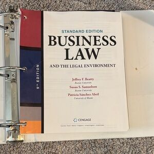 Business Law and the Legal Environment — Standard Edition (Cengage) 9th edition